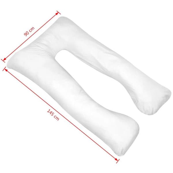 vidaXL Gravidkudde 90 x 145 cm Vit