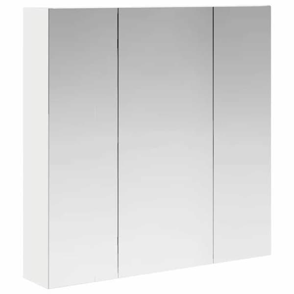 vidaXL Badrumsspegelskåp Vit 70 x 14,5 x 70 cm 889087