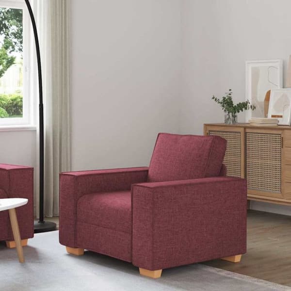 Vinsjö Soffa Fauteuil Röd 60 cm Tyg