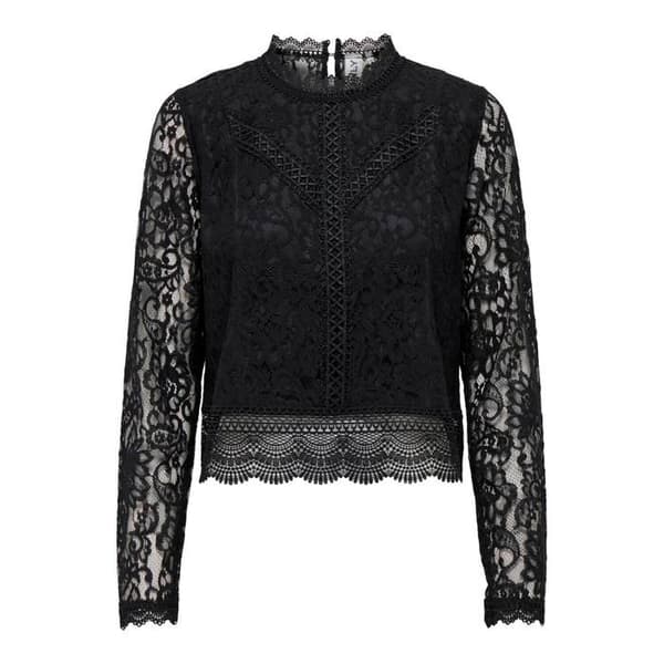 Blus dam Only New Karo - svart