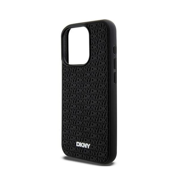 Smartphonefodral - DKNY - iPhone 15 Pro Max - 3D-gummi - Svart - Stötskydd