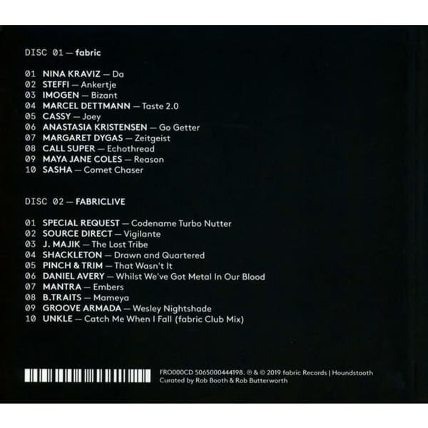 Cd-kompilering Fabric-pias 20 år av Fabric
