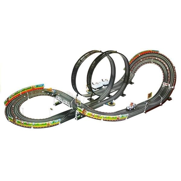 Elbilsbana 452 cm - 2 bilar Mario RC, 20 km/h, LEDs