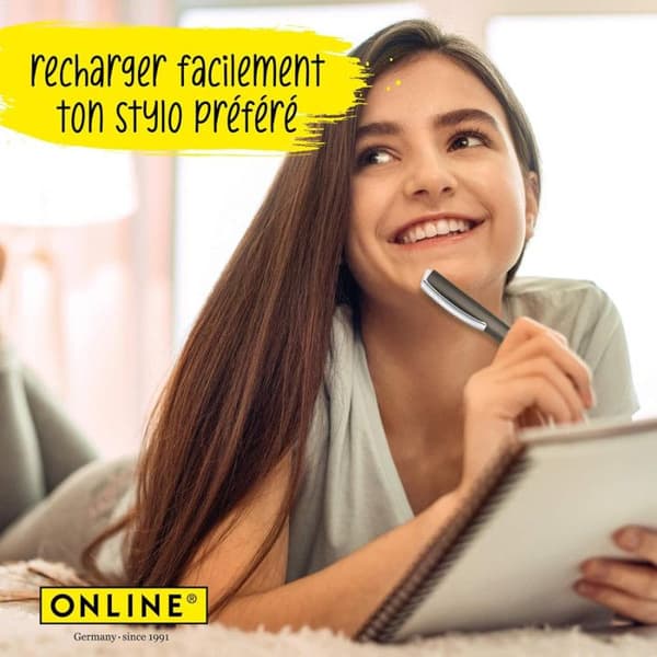 min stora bläckpenna B, svart