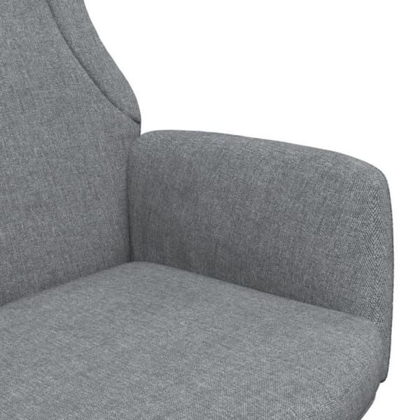 vidaXL avkopplingsstol ljusgrå tyg 341394