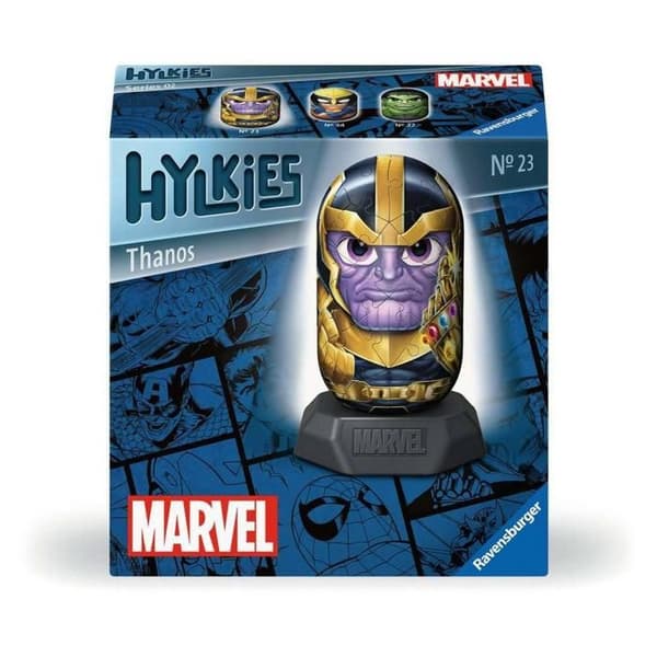 Pussel 3D - RAVENSBURGER - Hylkies Marvel nr 23 - Thanos - 54 bitar - Inkluderar samlarkort