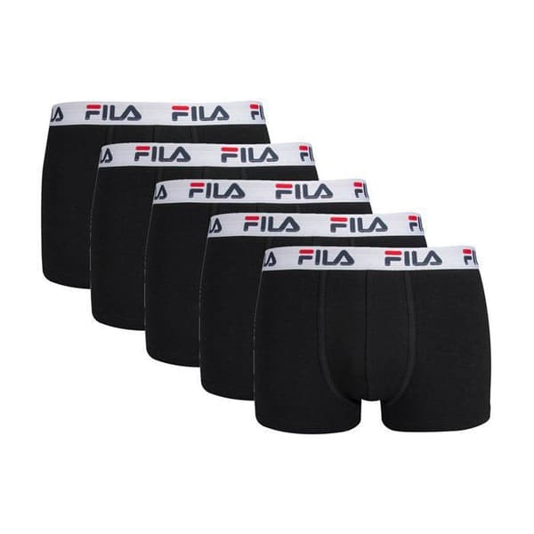 Fila boxershorts för män - Enfärgade, 5-pack