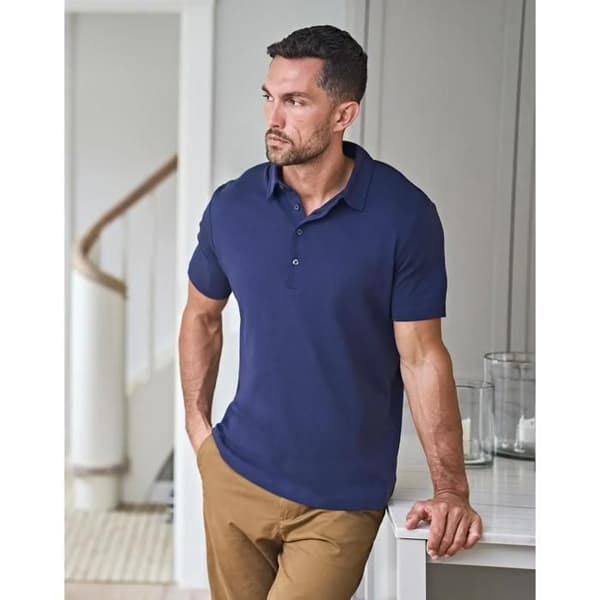 Polo Tee Jays Pima - marinblå