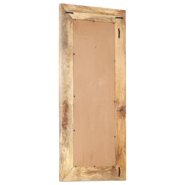 vidaXL Spegel handskuren 110x50x11 cm Solid mangoträ