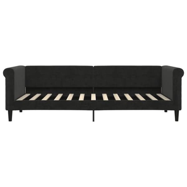 vidaXL Daybed Svart 80x200 cm Sammet 354241
