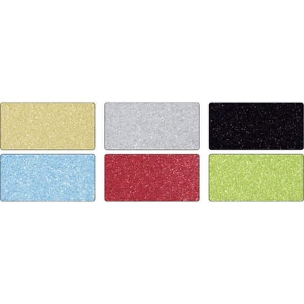 folia Kartongblock ... glitter "Basic", 170 x 245 mm 0,000000 Svart