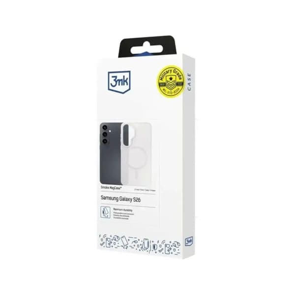 Coque 3MK Smoke MagCase Samsung Galaxy S26 Vit