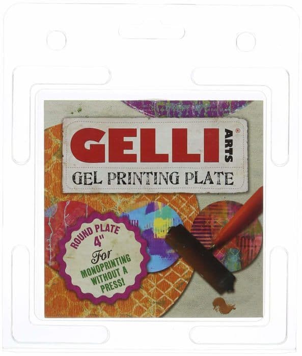 Tryckplatta - Gelli arts - GL4ROUND - Akryl - Transparent - 20,3 cm