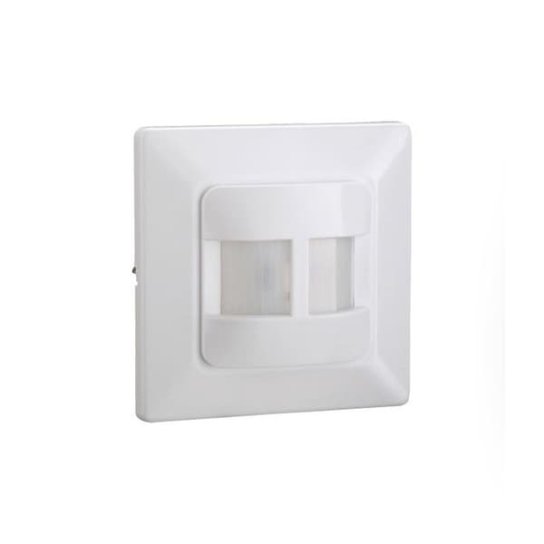 Infraröds rörelsesensor - KEL - PIR - Vit - 190 grader - 500W - Räckvidd 9m - IP20 - Väggmontering