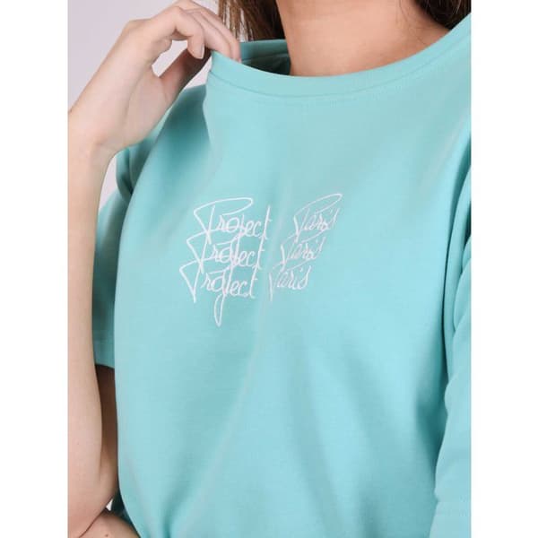 T-shirt med trippel logotyp