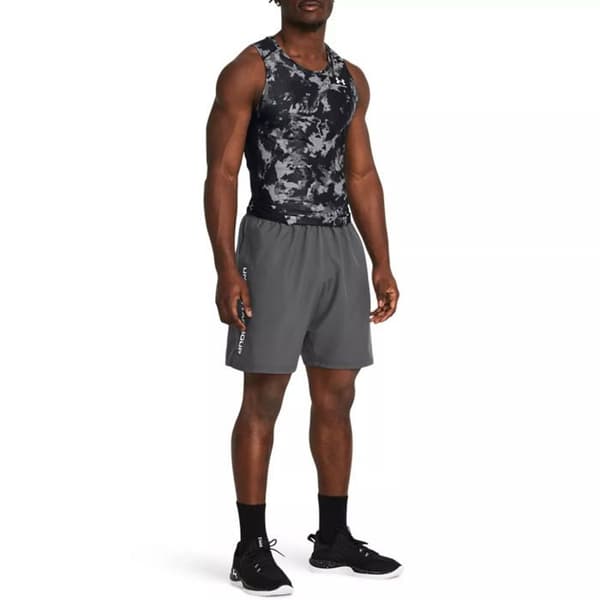 Kort Tissé Teknik - Under Armour - Man - Grå - 100% Polyester - Regular Passform