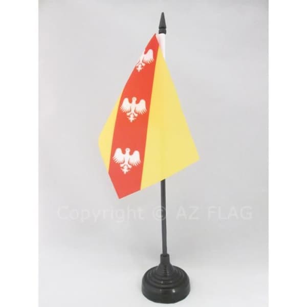 Bordflagga - AZ FLAG - Lorraine - 15x10 cm - Polyester - Stång och plastfot