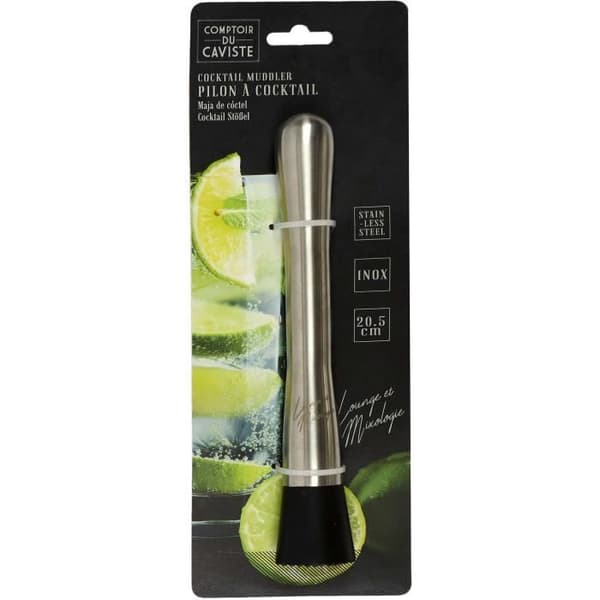 Cocktailstöt - Inox - 20,5 cm - Ergonomisk - Diskmaskin