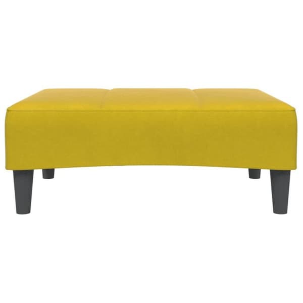 Repose pied gul 77x55x31 cm sammet
