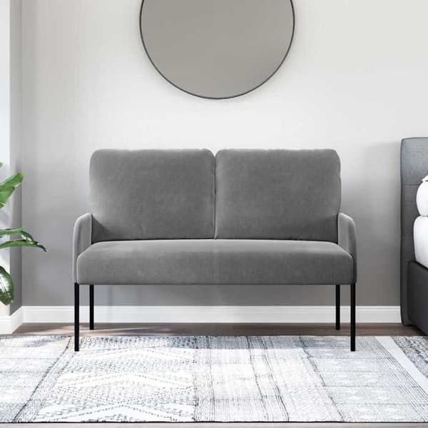 Canapéer med kudde 110cm Mörkgrå Fanér