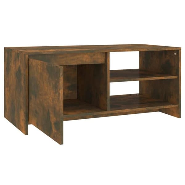 Låg bord - Ek - 102x50x45 cm - Ingenjörsträ - Samtida - Brun