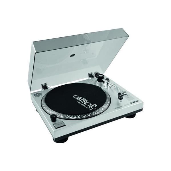Skivspelare - OMNITRONIC - BD-1350 SCHWARZ - Rem - Diskantkontroll - Dammskydd