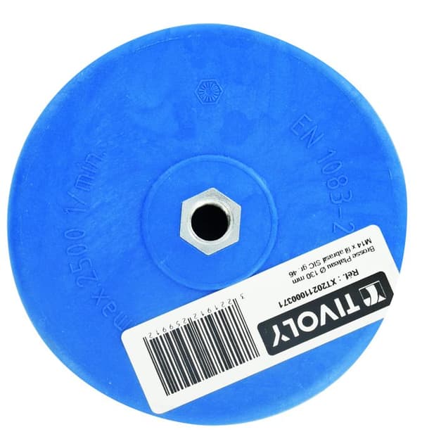 Cirkulär borste - TIVOLY - Ø130mm - Nylontrådar - Rengöring - Gradering