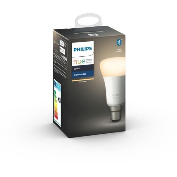 PHILIPS HUE Lampa Vit - 9,5 W - B22 - Bluetooth