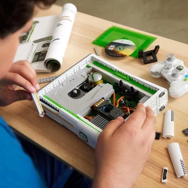 Bygglåda - MEGA - Xbox 360 Replica - 1342 stycken - Controller med LED - För vuxna