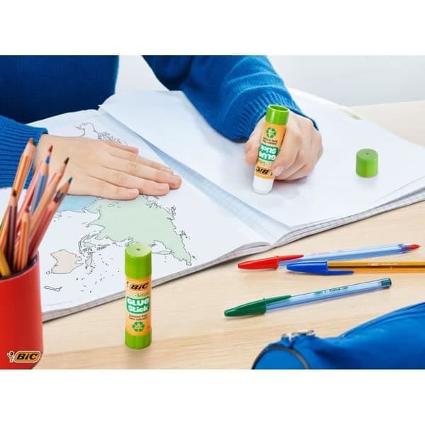 Limstift - BIC - ECOlutions - 8 g - 30-pack - utan lösningsmedel