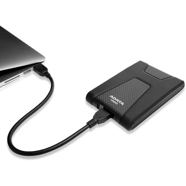 ADATA HD650 4000GB Extern hårddisk - Svart, Kol - USB 3.1 - Stöttålig