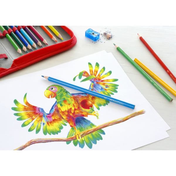 FABER-CASTELL TREKANGULÄRA FÄRGAPENNER,...