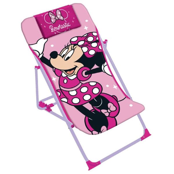 Fällbar Långfjädrad Stol - Disney - Rosa - 61x43x66 cm - Hållbar och lättskött möbel