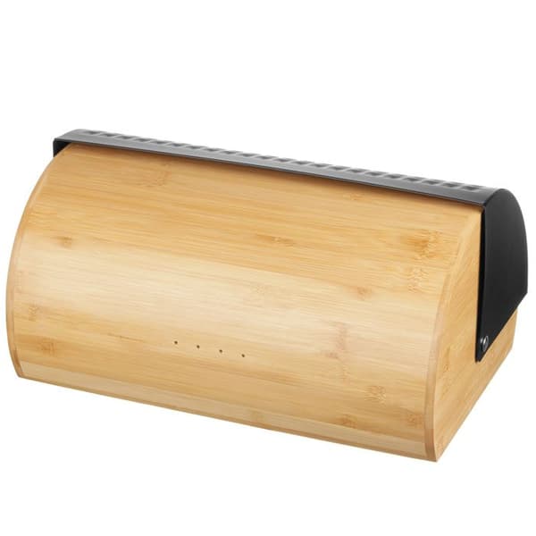 Brödkorg - BRUNBESTE - 2773 - Svart - Bambu - Inkluderad brödkniv