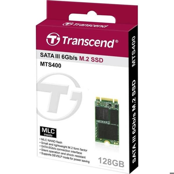 Intern SSD-hårddisk 128GB M.2 2242 SATA3 MLC - TRANSCEND