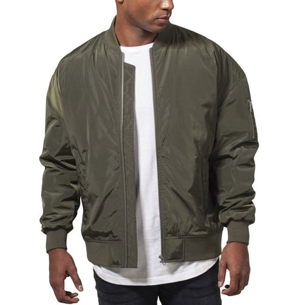 Överdimensionerad bomberjacka - URBAN CLASSICS - Herr - Svart - 100% Polyester