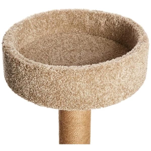 Kattträd - CT-80 - Medium format - Beige - 2 plattformar - 3 klösträd