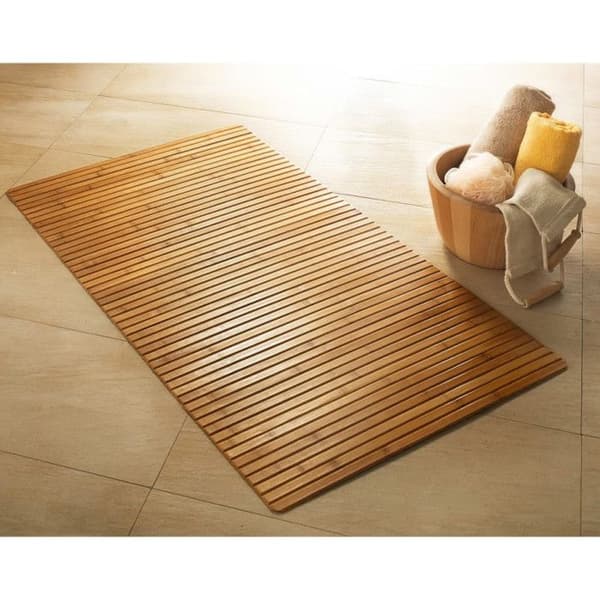 Kleine Wolke Bambu Badmatta 50x80 cm Brun