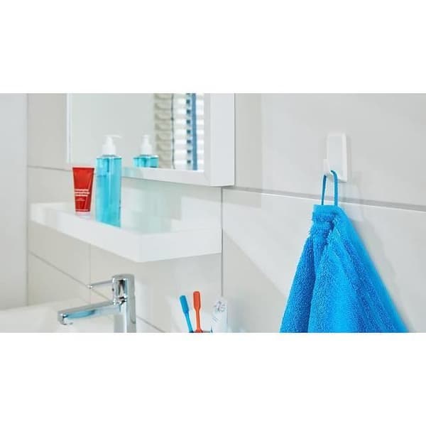 TESA Powerstrips, Interiör, Handdukskrok, Vit, Plast, Tejp, 2 kg