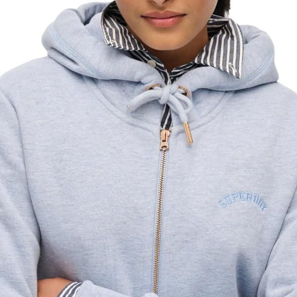 Grå Zip-Hoodie Dam Superdry Essential