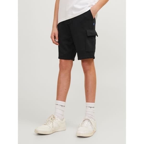 Korta fickor cargo barn Jack & Jones Bradley - svart