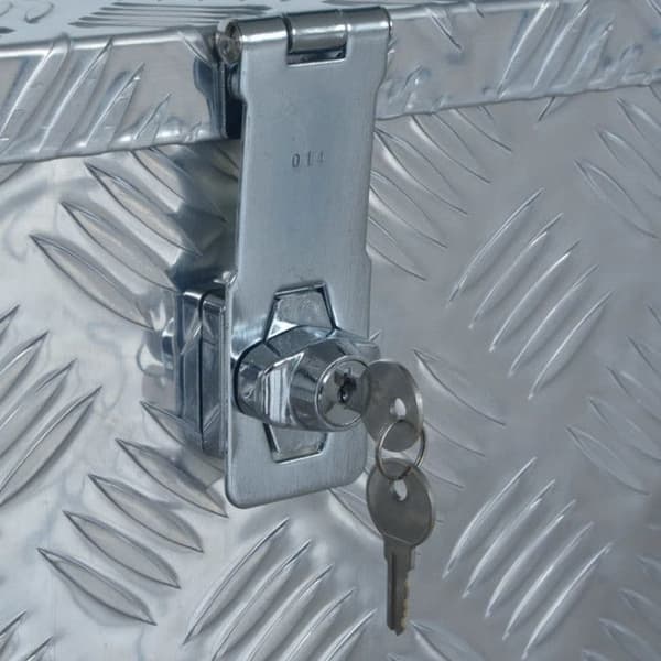 vidaXL Aluminiumlåda 610x430x455 mm Silver