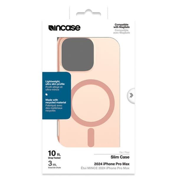 Fodral - Incase - iPhone 16 Pro Max - Blush Pink - Slimmet fodral - Elegant skydd