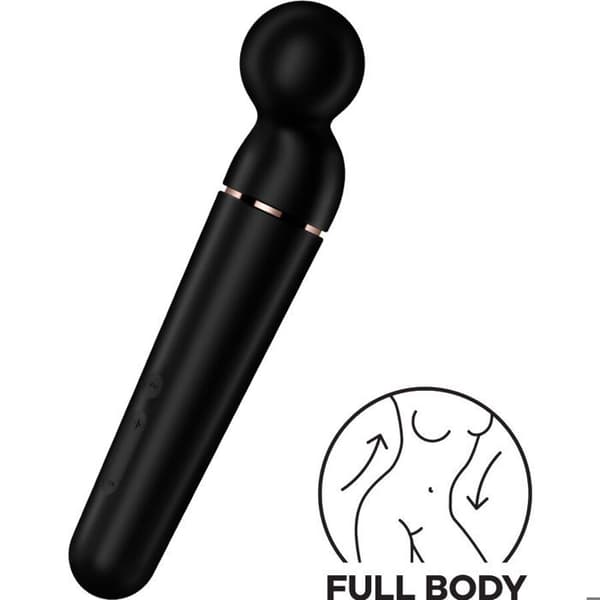 SATISFYER - PLANET WAND-ER BLACK VIBRATOR MASSAGER -