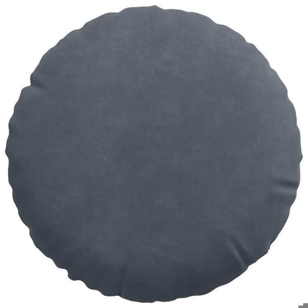 vidaXL Sittkuddar 2 st Mörkgrå Ø30 x 13 cm Sammet 42014101