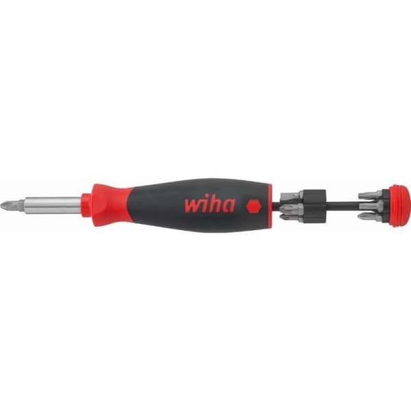 WIHA PocketMax magnetisk bitshållare skruvmejsel + 8 standardbits - 45292
