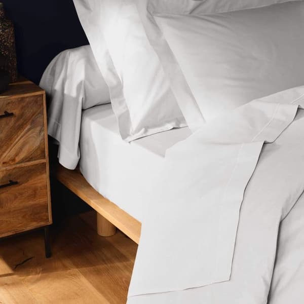 Rektangulärt örngott 50x70 cm - 100% bomull - Vit