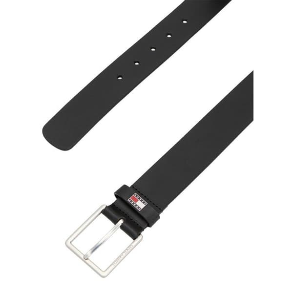 Svart bälte Herr Tommy Hilfiger Flag Läder 4.0