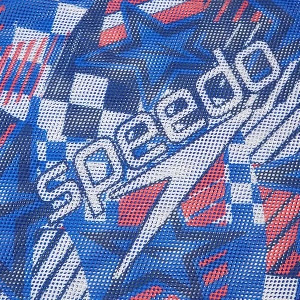 Nätväska - SPEEDO - Tryckt nät - Blå - Nätmaterial - Dränering & ventilation