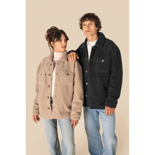 Surchemise Spasso sherpa - svart